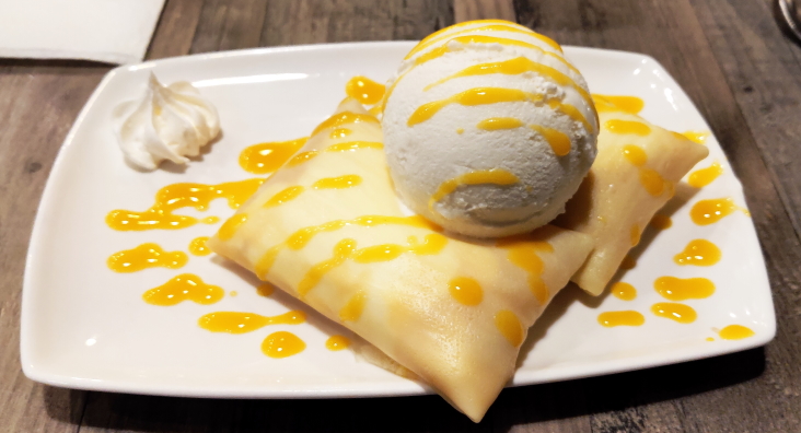 Mango Ice Cream Cake Picture
